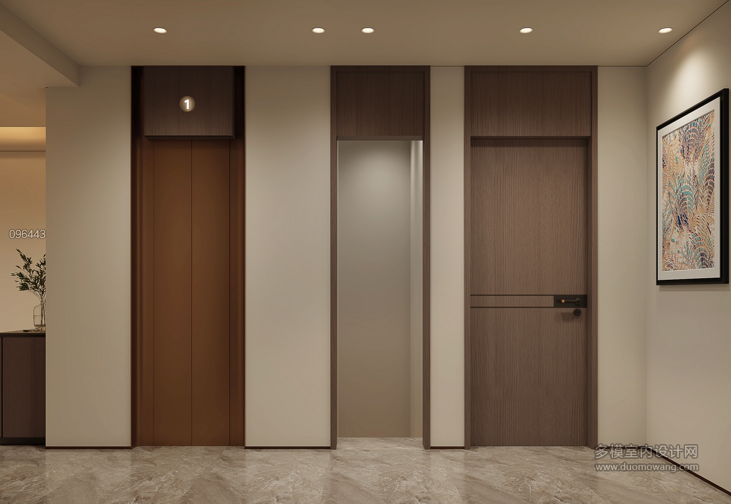 意式二楼电梯厅