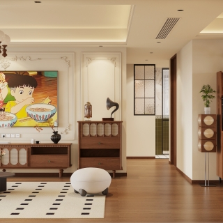 2现代中古风电视面