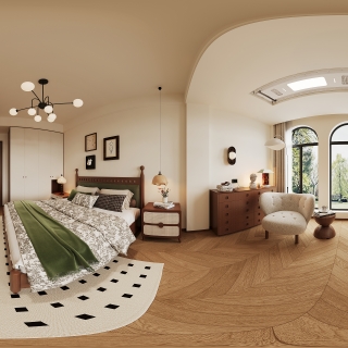 现代一楼次卧全景