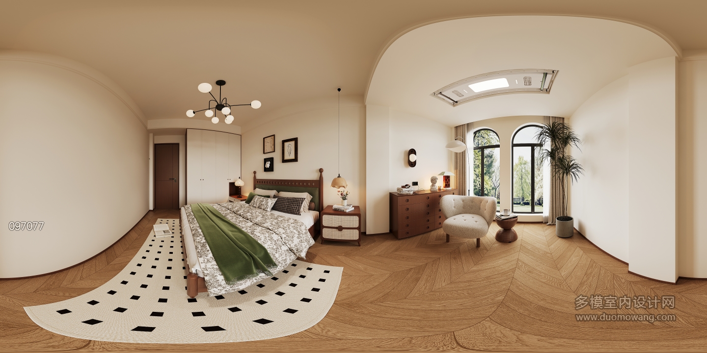 现代一楼次卧全景