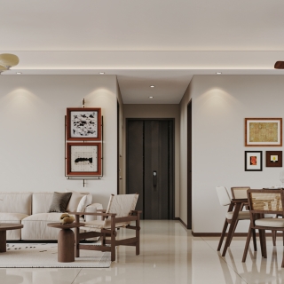 现代中古风客餐厅特写2