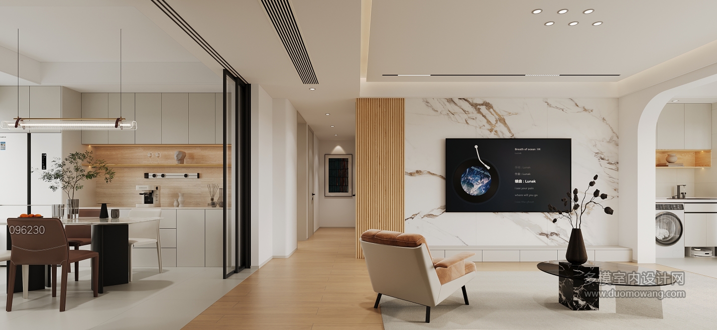 现代客餐厅单张三