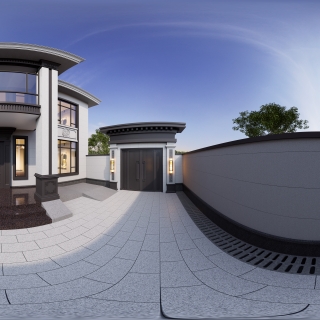 新中式别墅院子