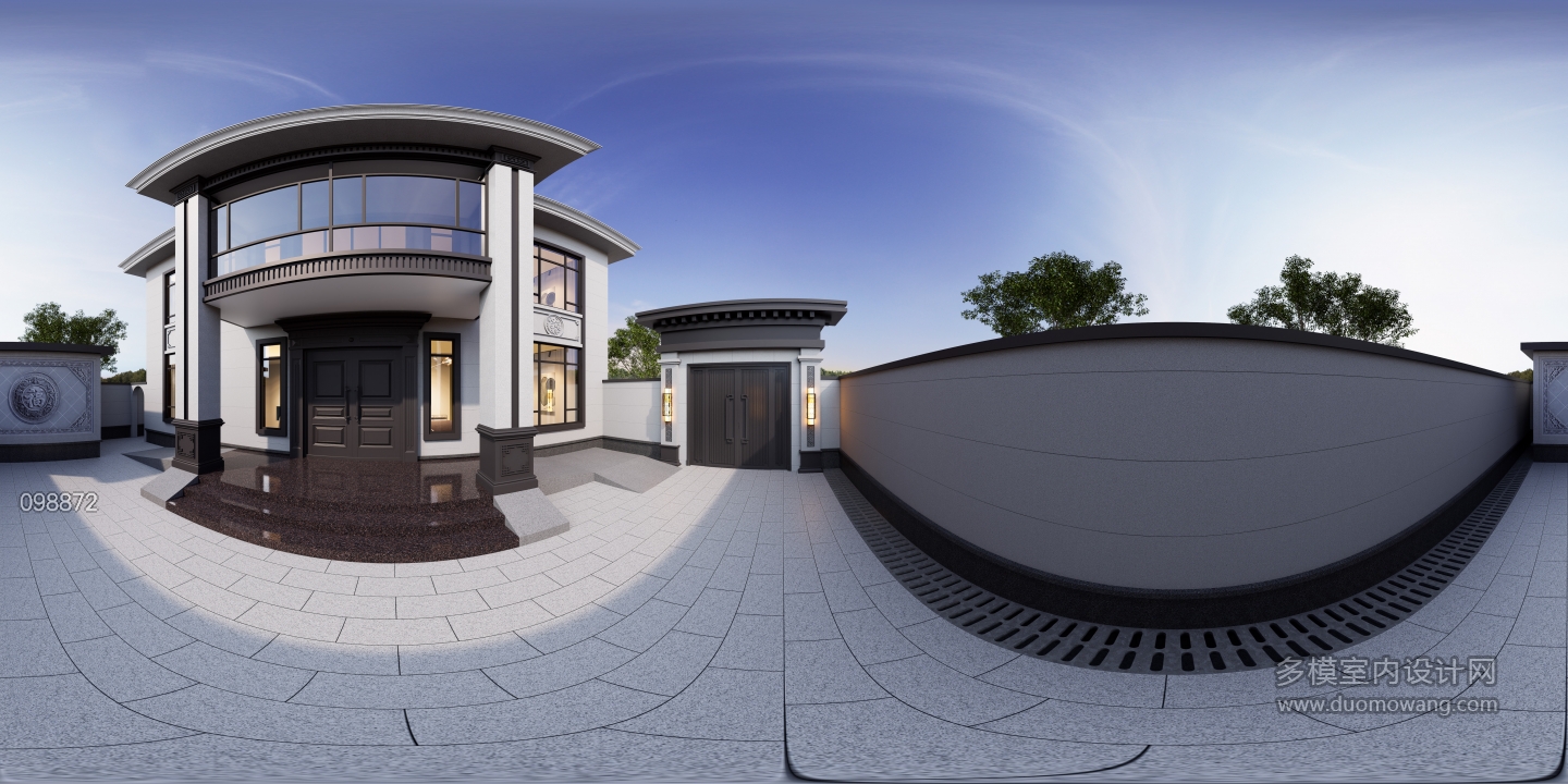 新中式别墅院子