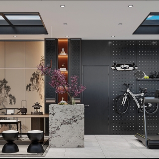 周瑞茶室_茶室_互动式灯光混合