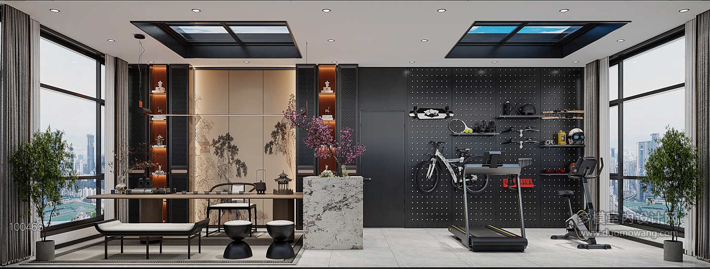 周瑞茶室_茶室_互动式灯光混合