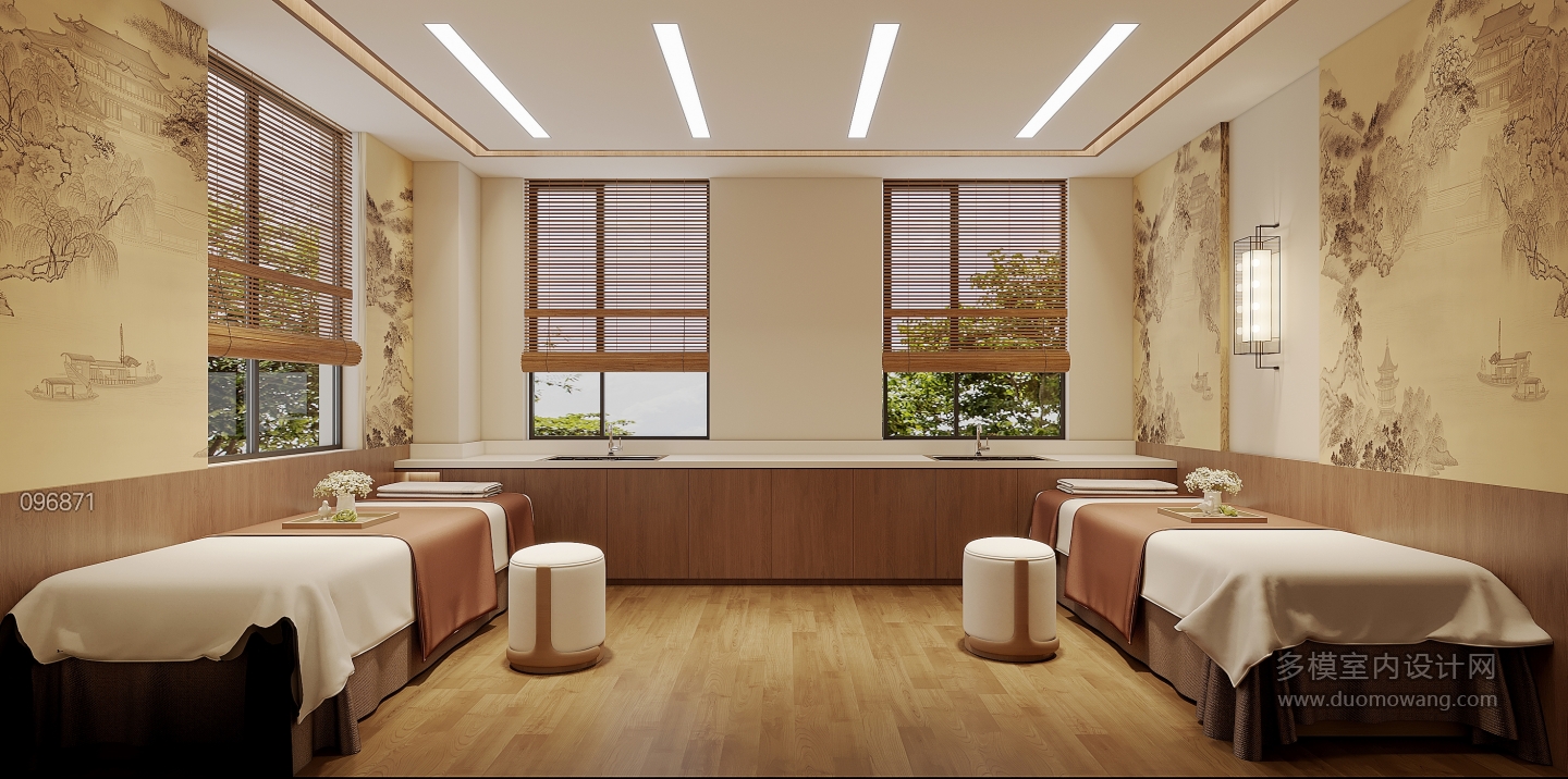 新中式养老理疗按摩室