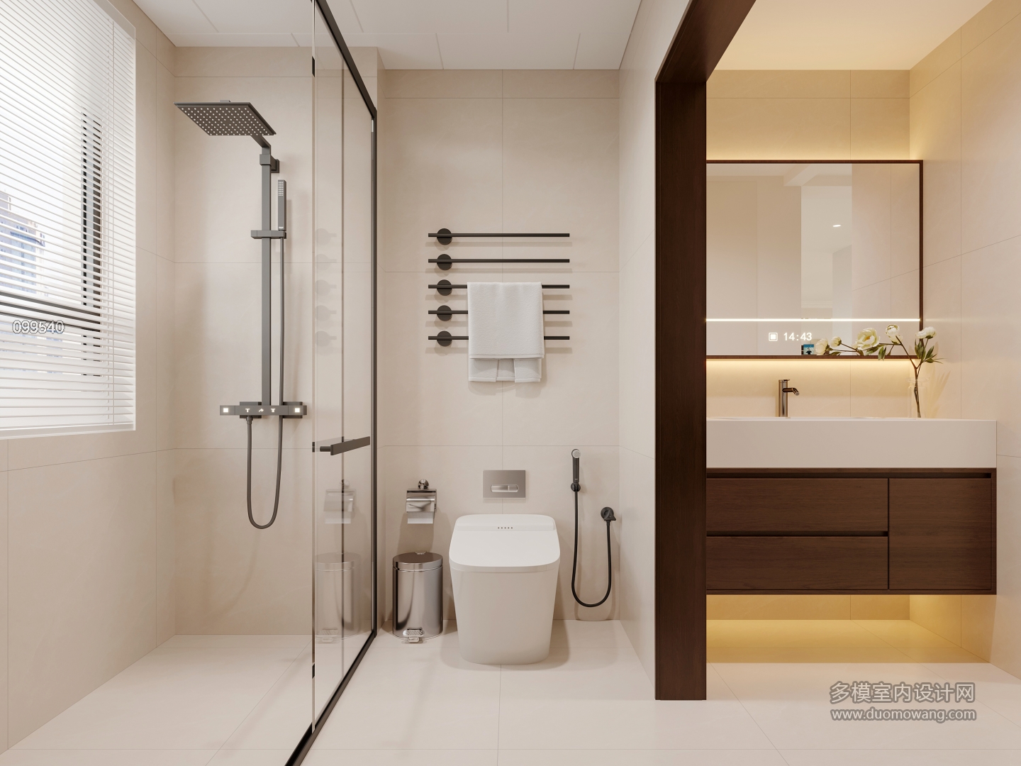 现代中古卫生间