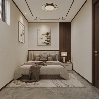 新中式次卧特写