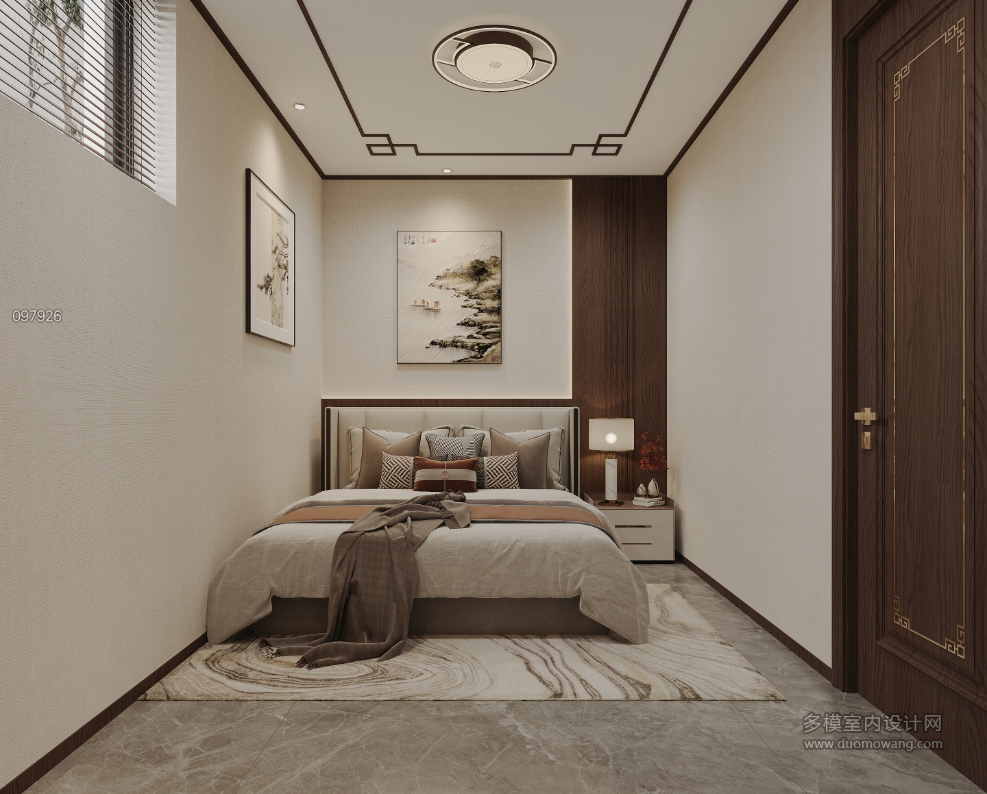 新中式次卧特写