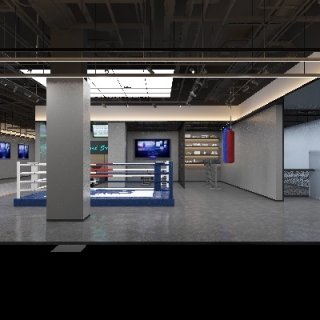 现代工装娱乐 餐饮 包房 健身 (18)