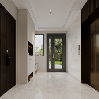 现代轻奢电梯间特写