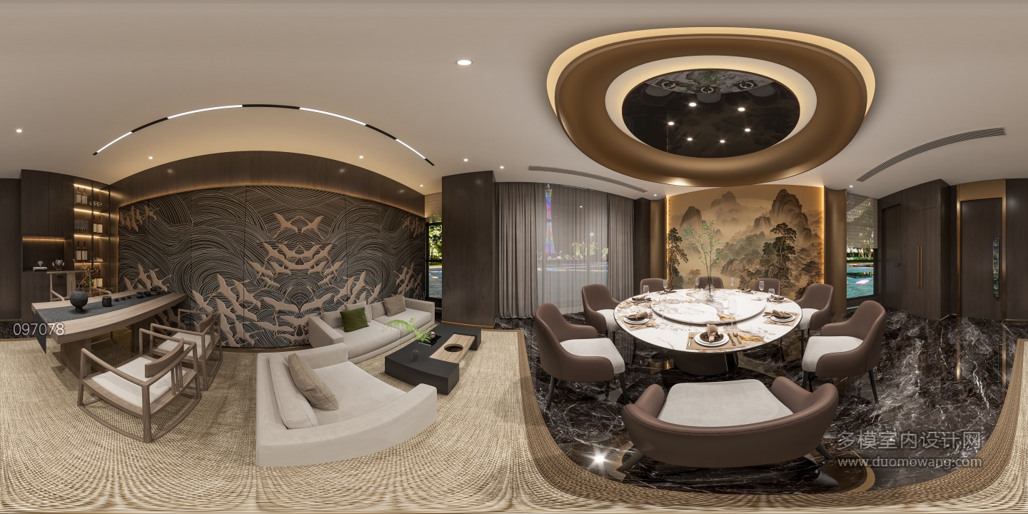 现代一楼豪华包一360