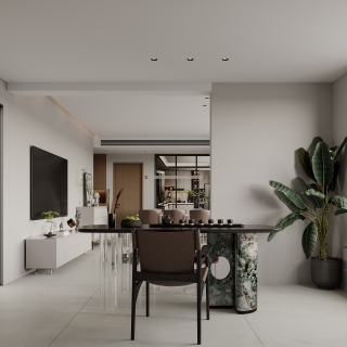 现代客餐厅特写