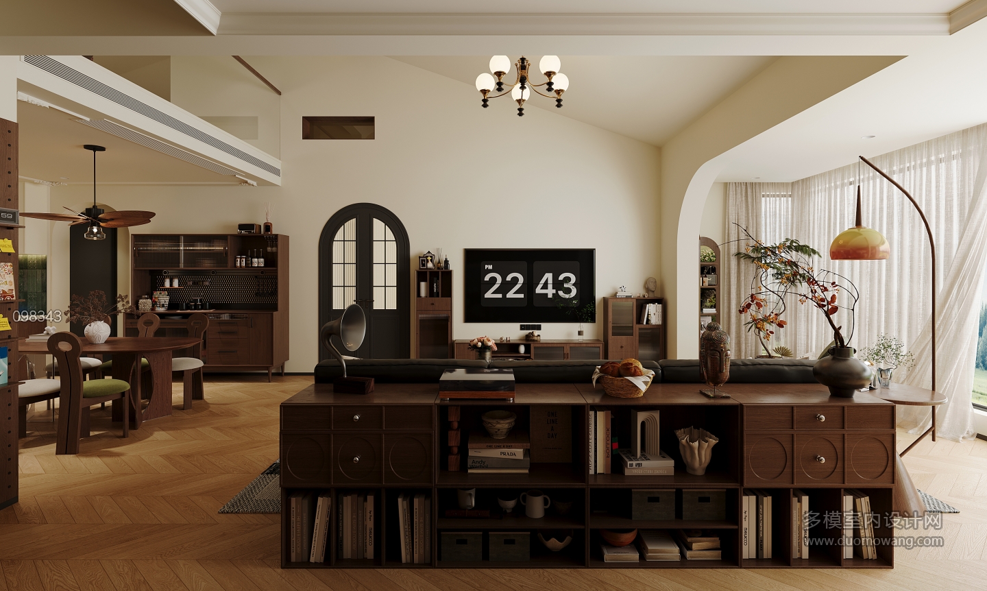 现代客餐厅单张二