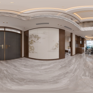 新中式客餐厅全景