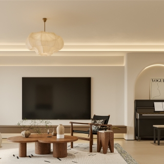 现代中古客厅静态2