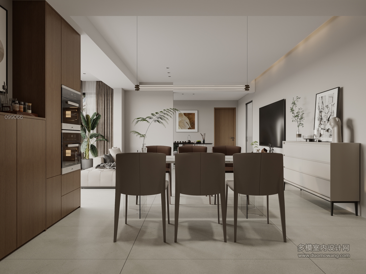 现代客餐厅特写