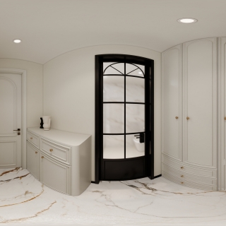 轻法式榻榻米房过道