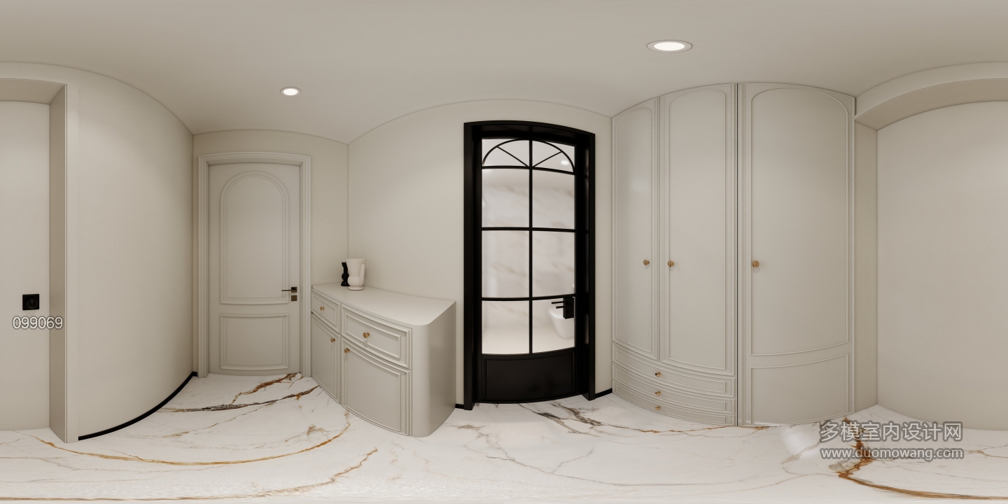 轻法式榻榻米房过道