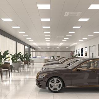 现代4S店展厅特写