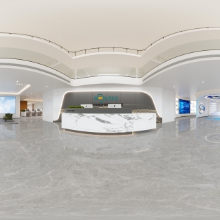 现代3号楼1层大厅全景