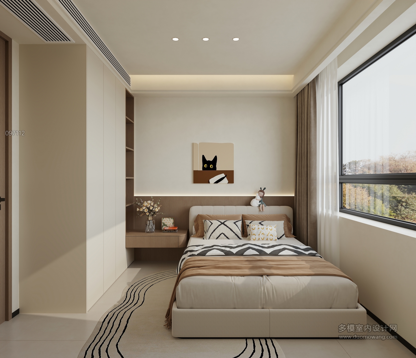 现代 次卧 单张