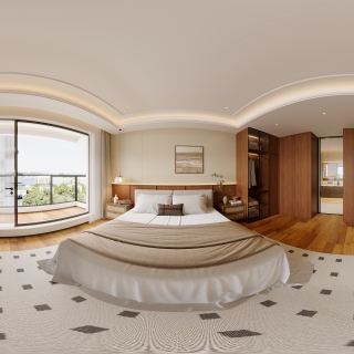 中古风主卧全景