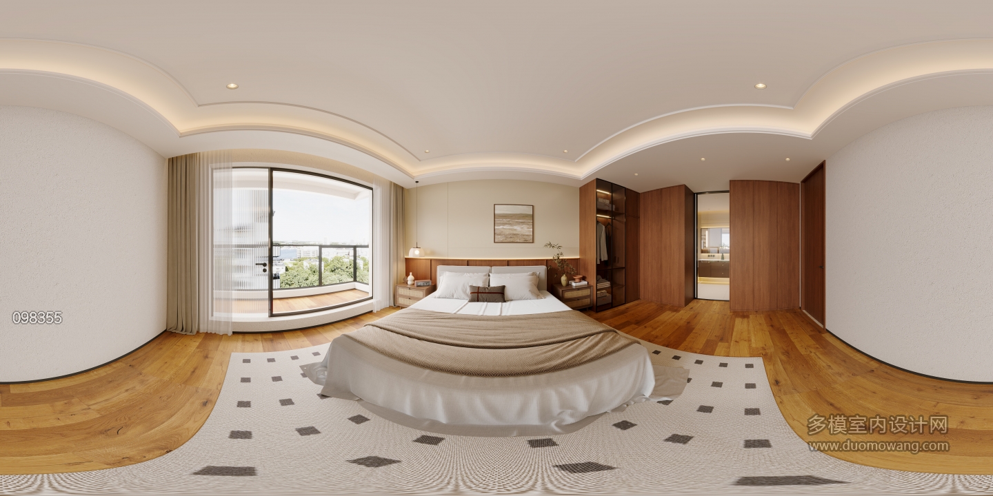 中古风主卧全景