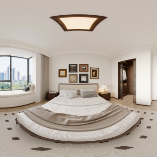 现代中古次卧全景