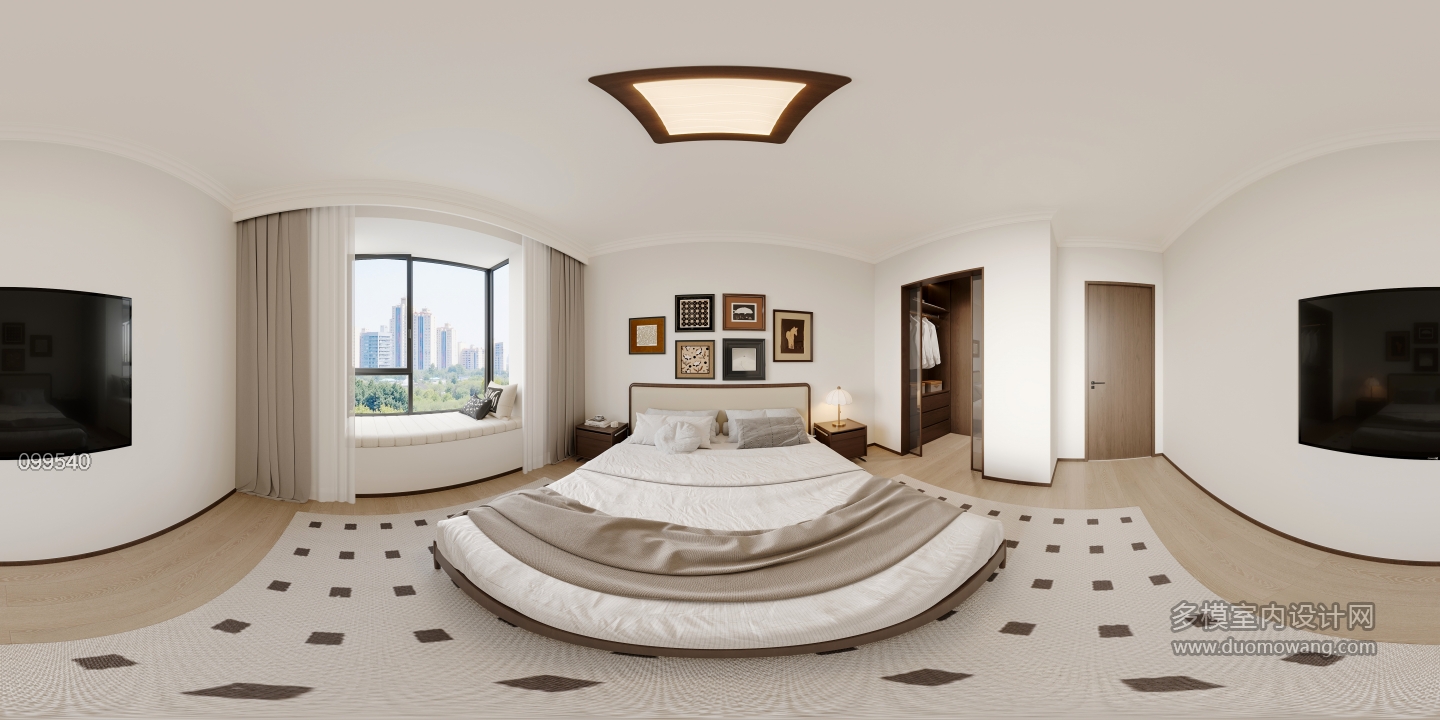 现代中古次卧全景