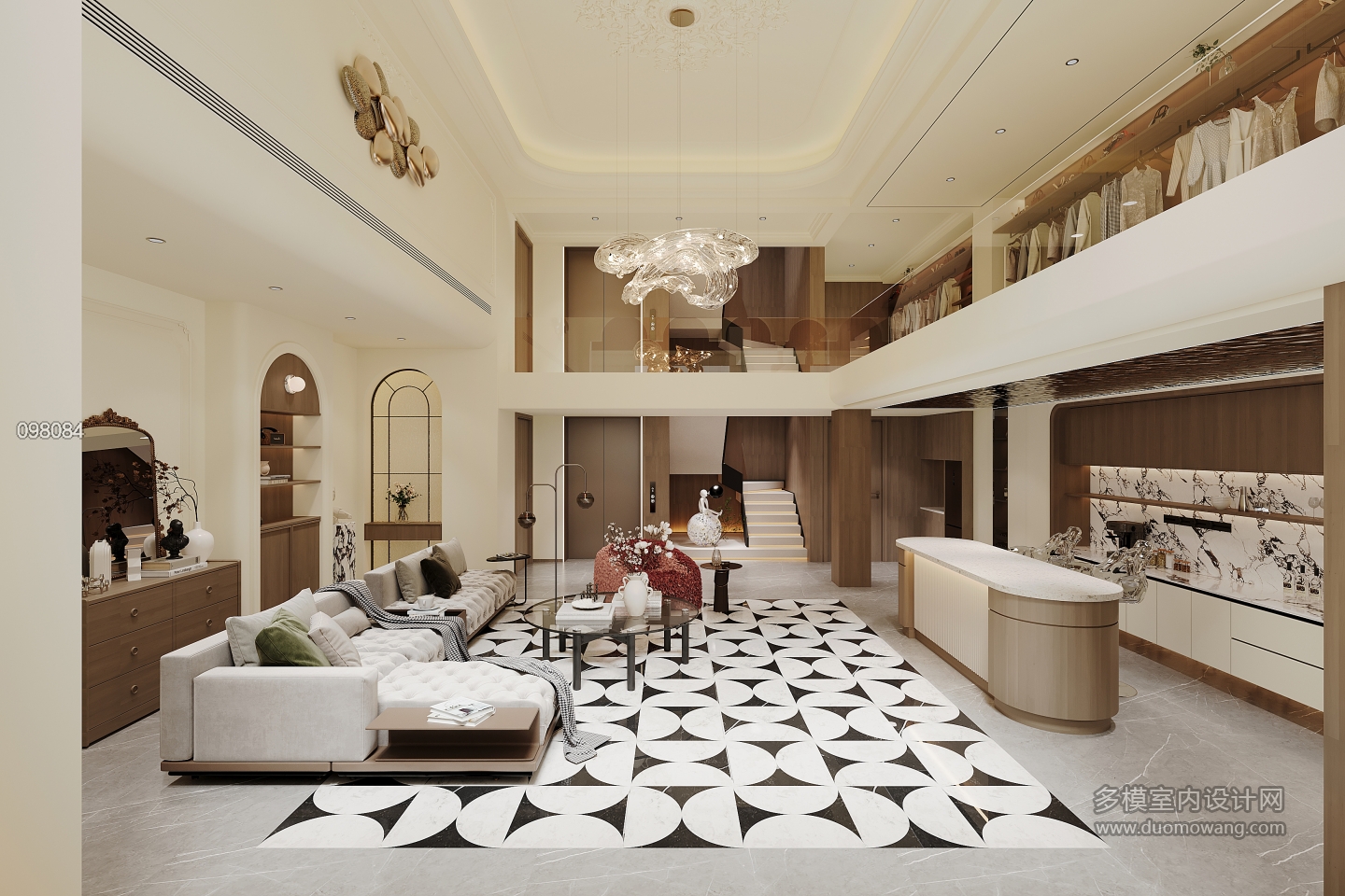 现代会客厅单张一