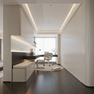 现代主卧书房特写