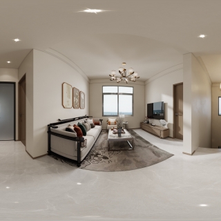 新中式二楼客厅