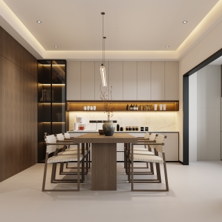 现代客餐厅特写 (2)