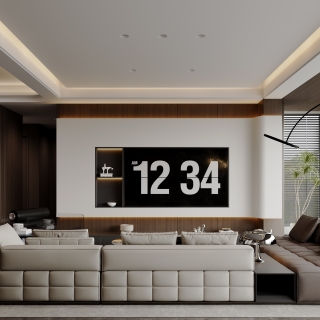 意式客餐厅_单张电视背景