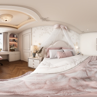 法式女孩房全景