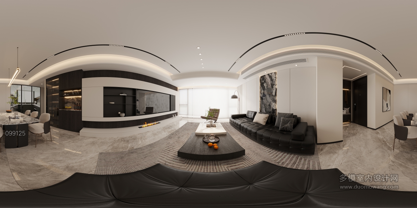 现代客餐厅全景