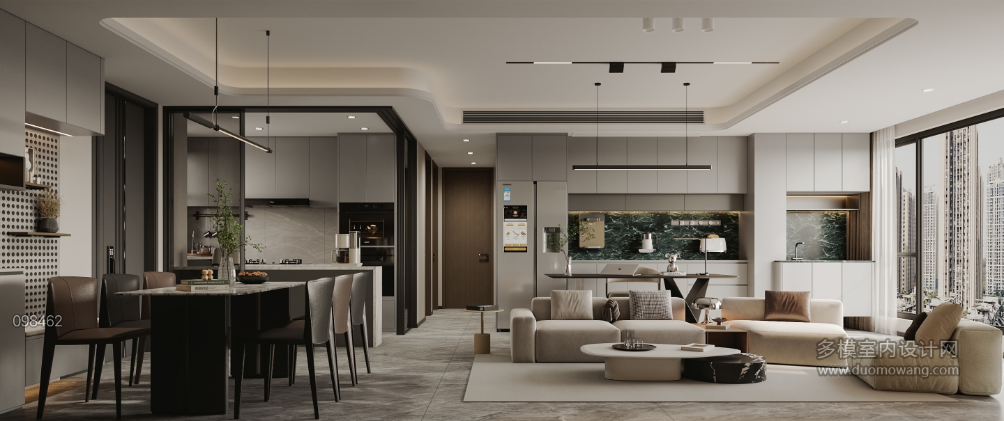 现代客餐厅特写