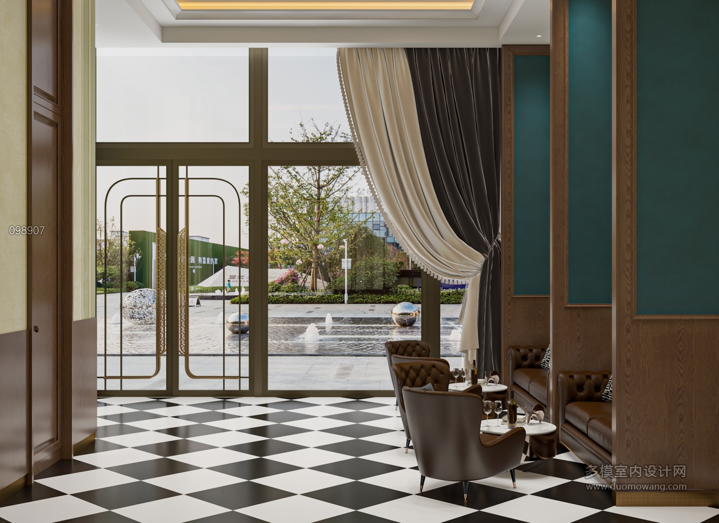 现代售楼部休息区单张2