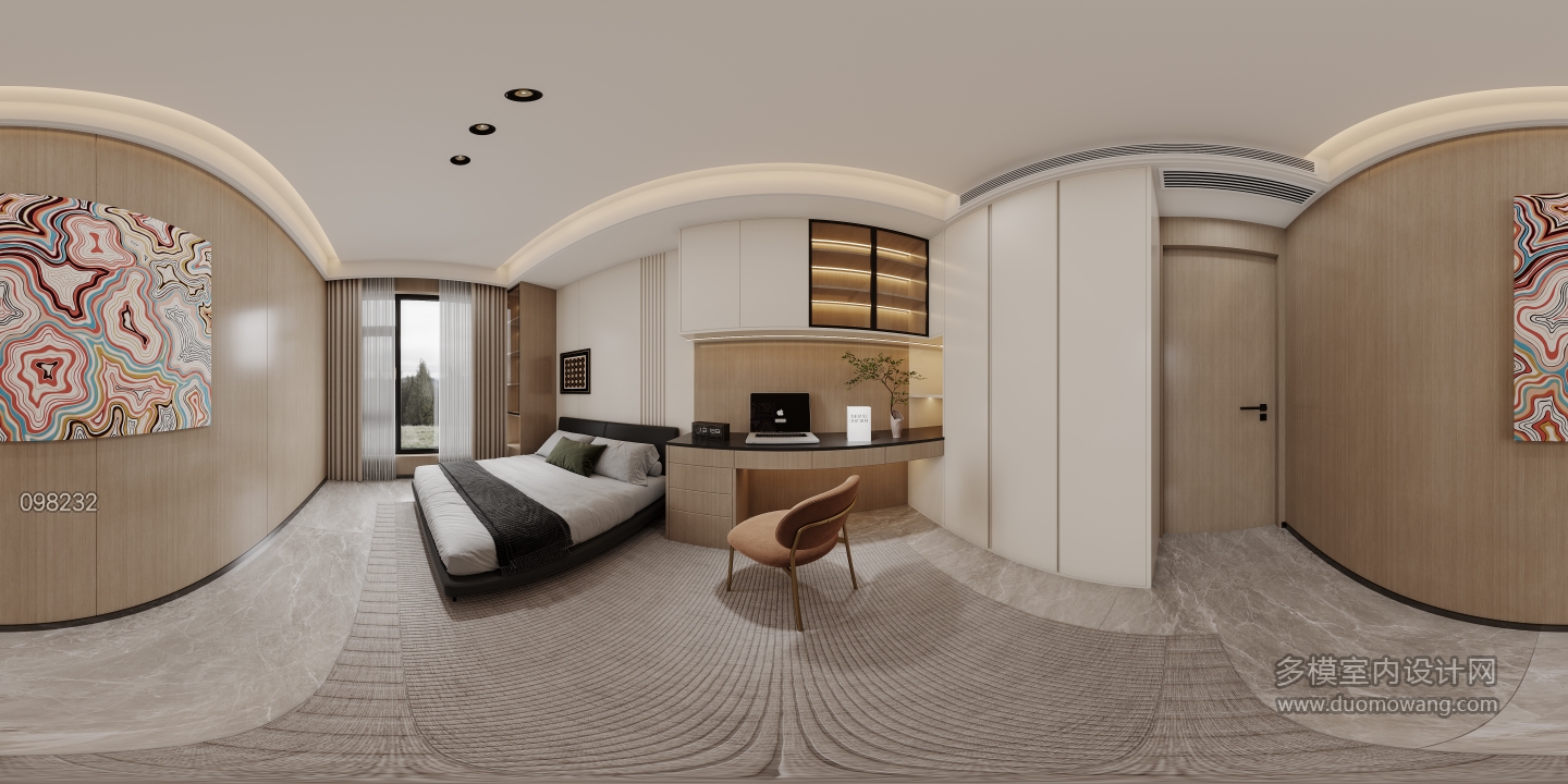 现代-次卧2全景