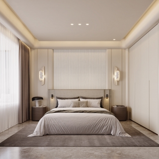 现代意式主卧特写