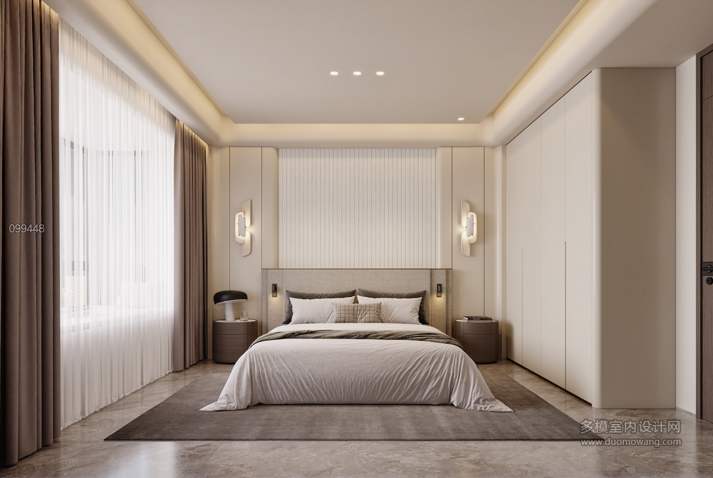 现代意式主卧特写