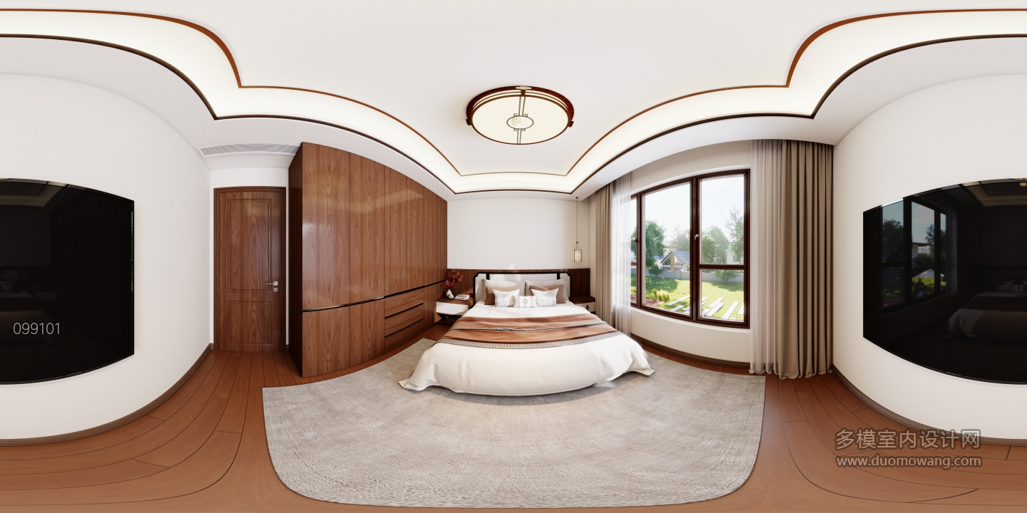 新中式二楼西北次卧