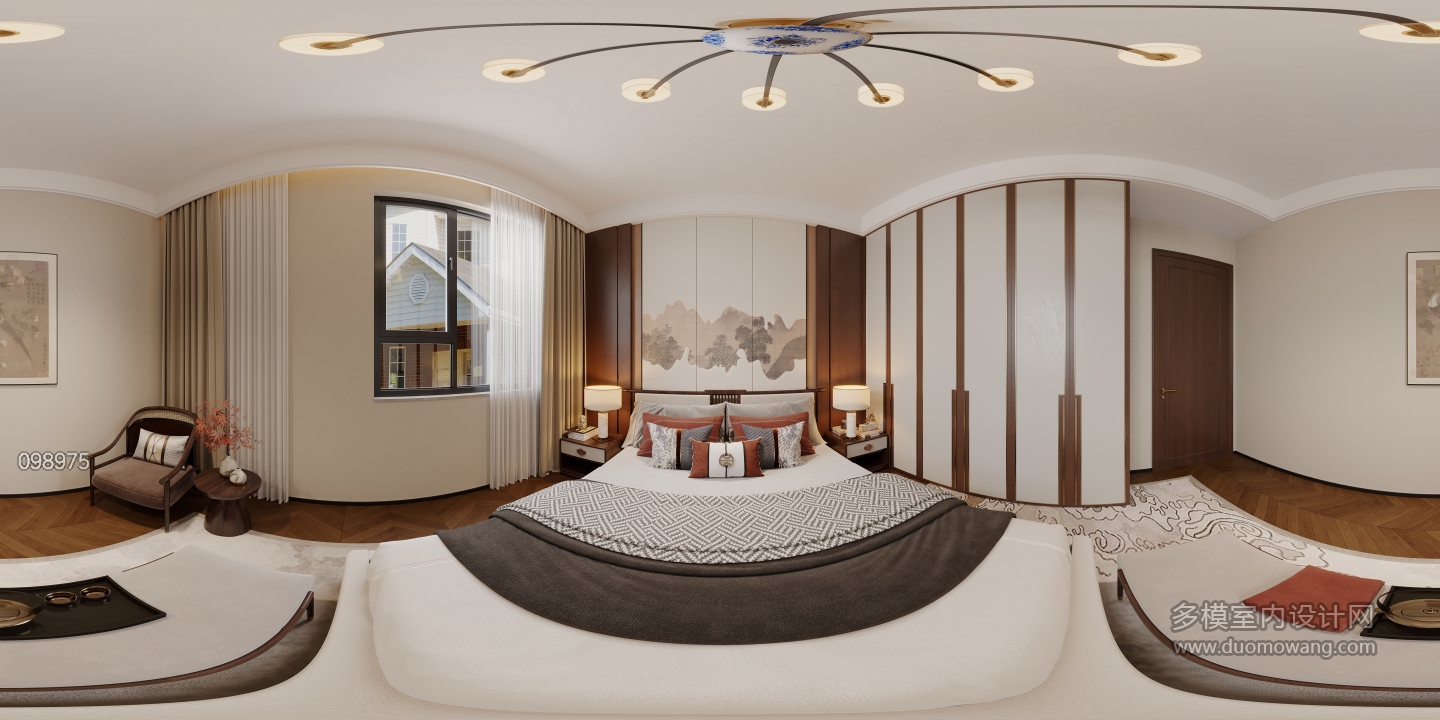 新中式北卧室3-360_2f