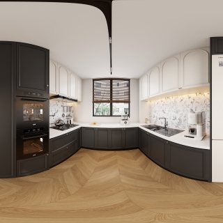 4法式中古风厨房全景