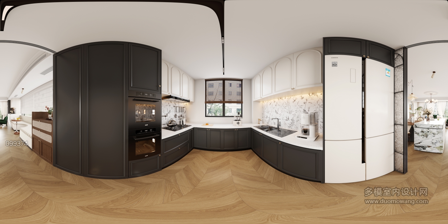 4法式中古风厨房全景