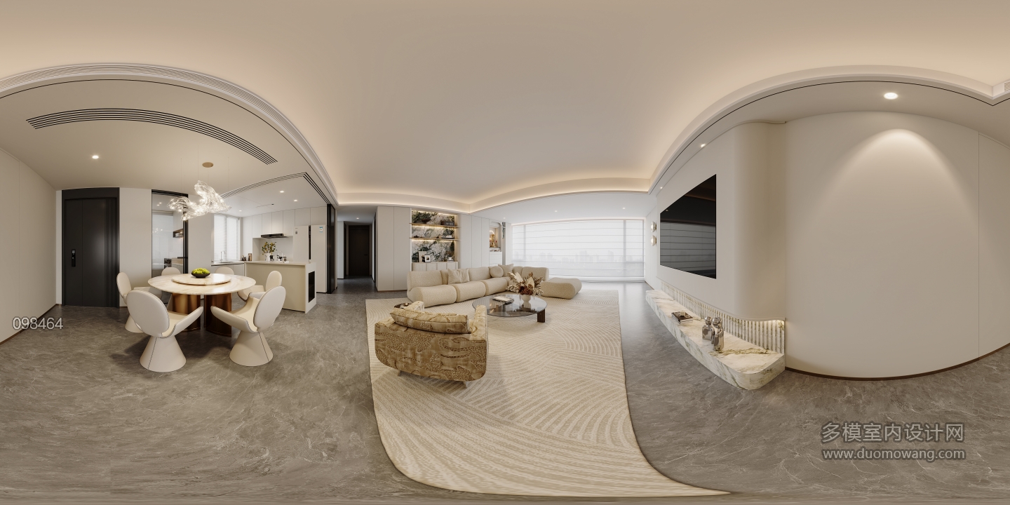 现代轻奢客餐全景