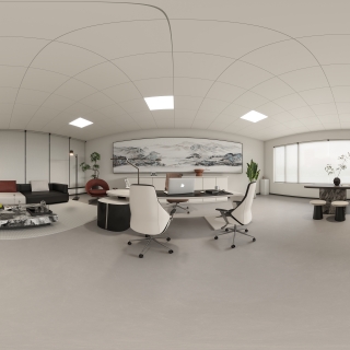 现代4S店经理办公室全景