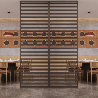 现代烧烤店包厢